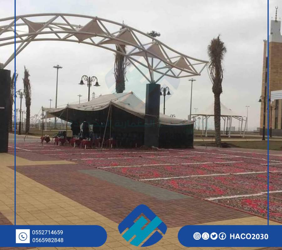 اشكال المظلات للمشاريع بالرياض