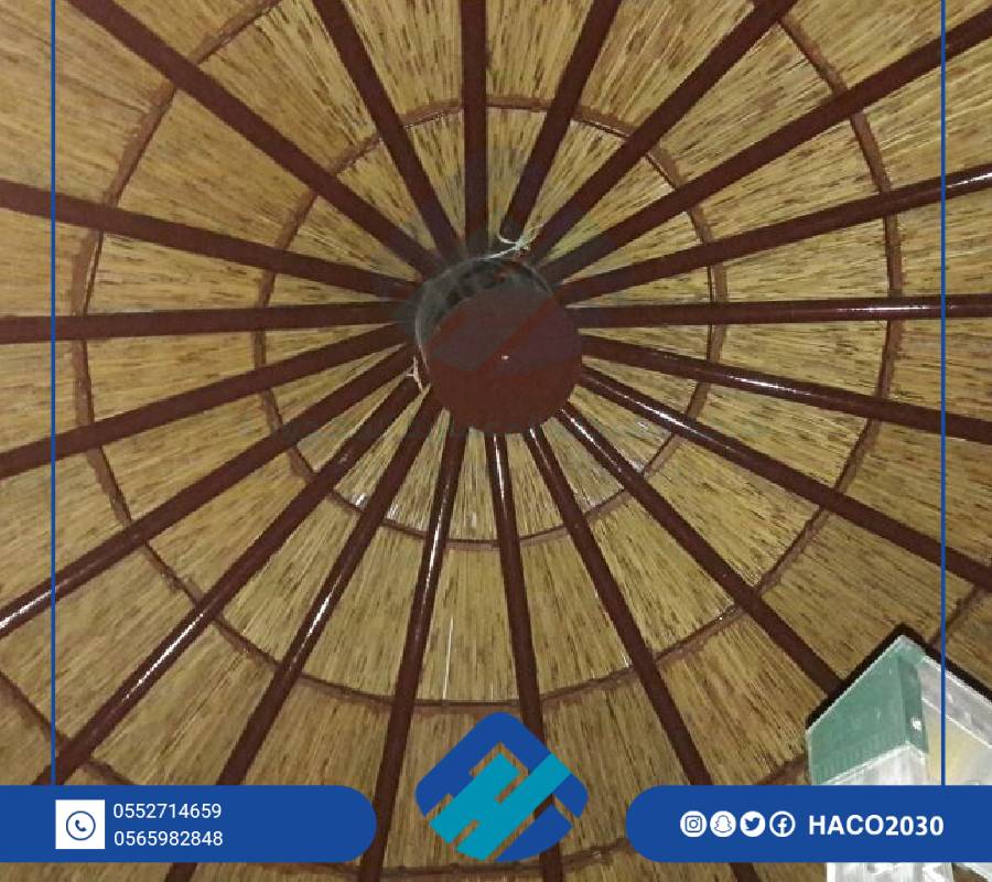 اشكال مظلات وسواتر خيزران الرياض
